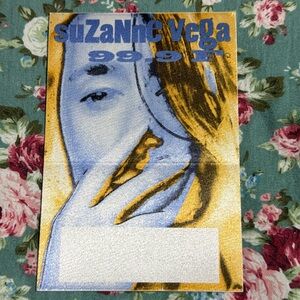 Suzanne Vega 99.9F backstage pass! Unstuck blank. (From the 1990’s) Vintage pass
